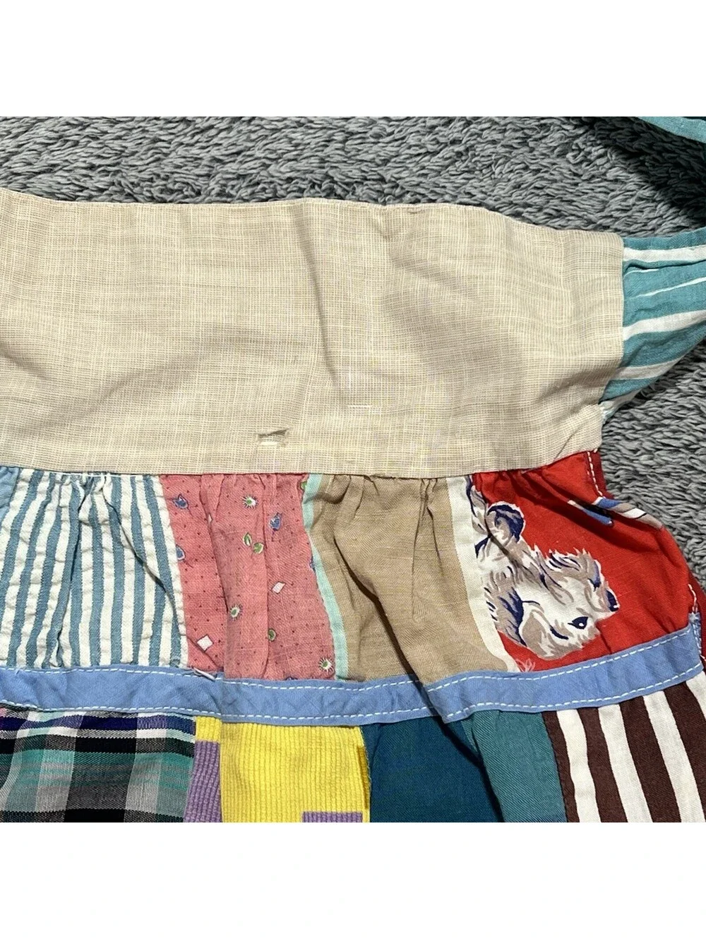 Vintage Handmade Patchwork Half Apron Cottage Farmgirl Country Small Wmn / Youth